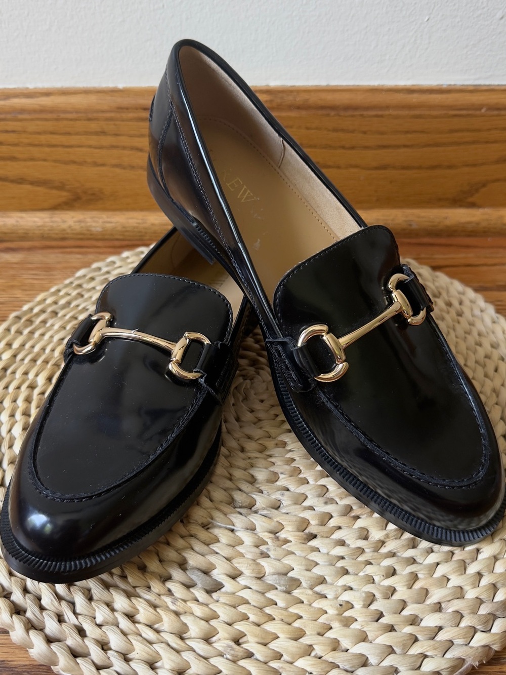 J.Crew Classic loafers Nappa Black Size 8 
New